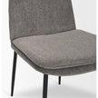Mercana Eve Dining Chair Fabric & Matte Black Metal