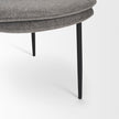 Mercana Eve Dining Chair Fabric & Matte Black Metal