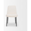 Mercana Eve Dining Chair Fabric & Matte Black Metal