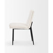 Mercana Eve Dining Chair Fabric & Matte Black Metal