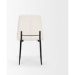 Mercana Eve Dining Chair Fabric & Matte Black Metal