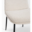 Mercana Eve Dining Chair Fabric & Matte Black Metal