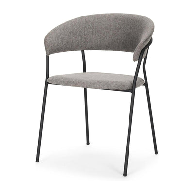 Mercana Carolyn Dining Chair Matte Black Metal