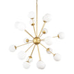 Mercana Barbara Metal w/ Frosted Glass Globes Chandelier