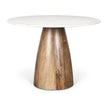 Mercana Allyson White Marble Dining Table