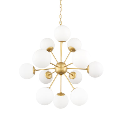 Mercana Barbara Metal w/ Frosted Glass Globes Chandelier