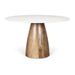 Mercana Allyson White Marble Dining Table