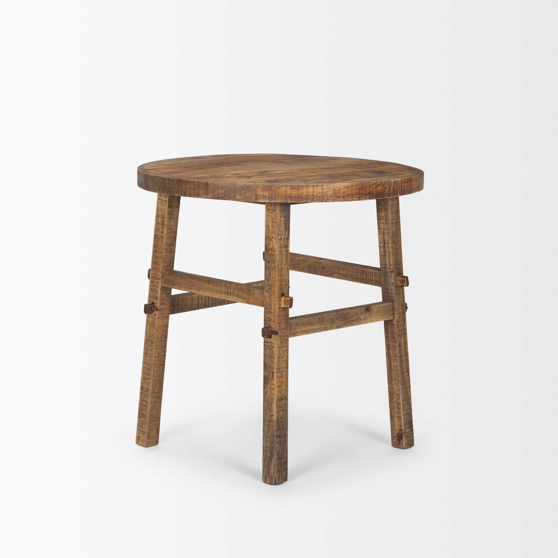 Mercana Rosie Large Brown Wood End Table