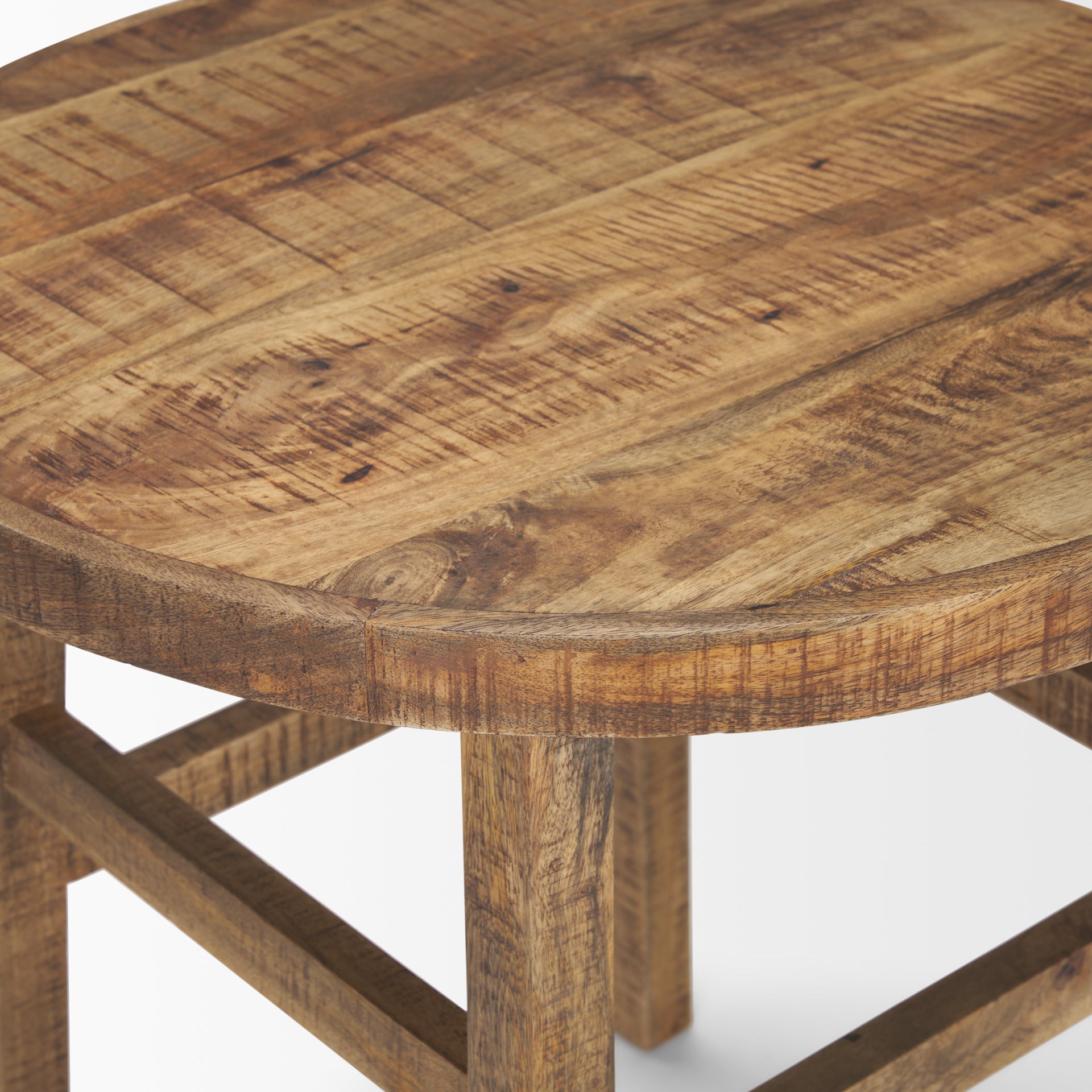 Mercana Rosie Large Brown Wood End Table