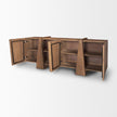 Mercana Eula Medium Brown Wood 4-Door Sideboard TOP