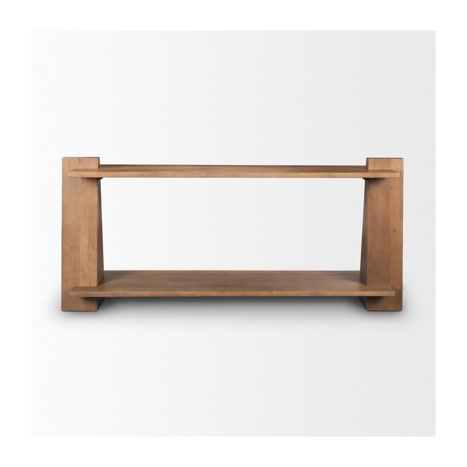 Mercana Eula Medium Brown Wood Console Table