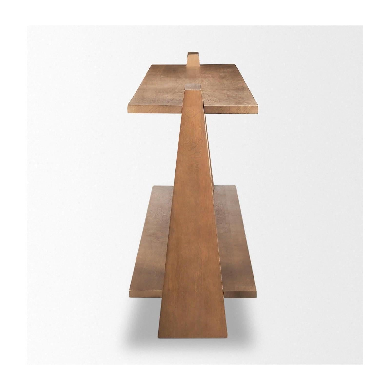 Mercana Eula Medium Brown Wood Console Table