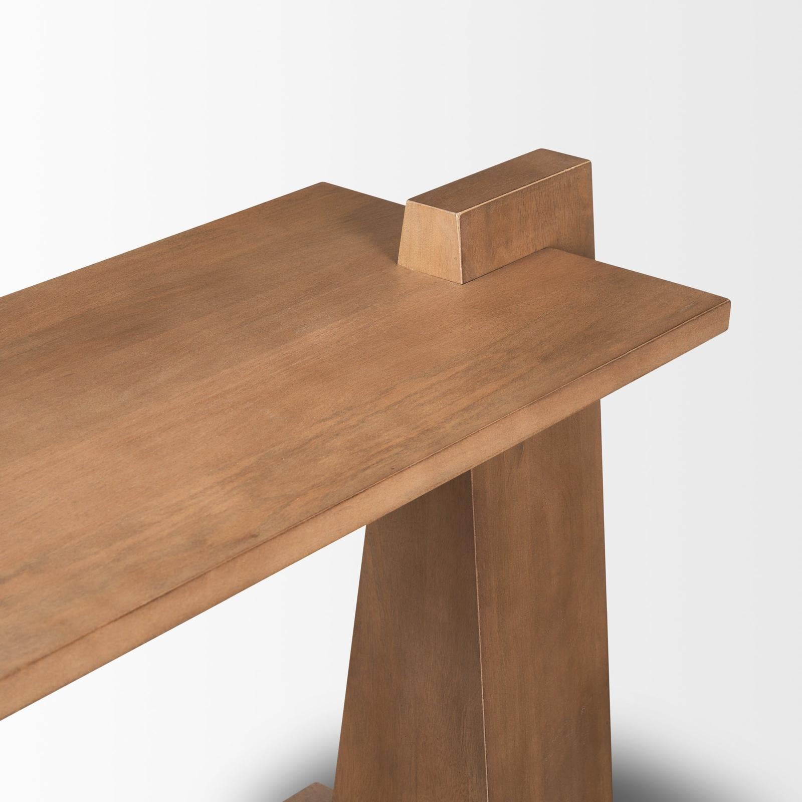 Mercana Eula Medium Brown Wood Console Table