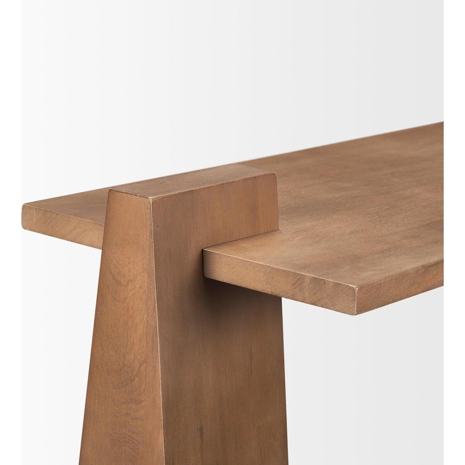 Mercana Eula Medium Brown Wood Console Table