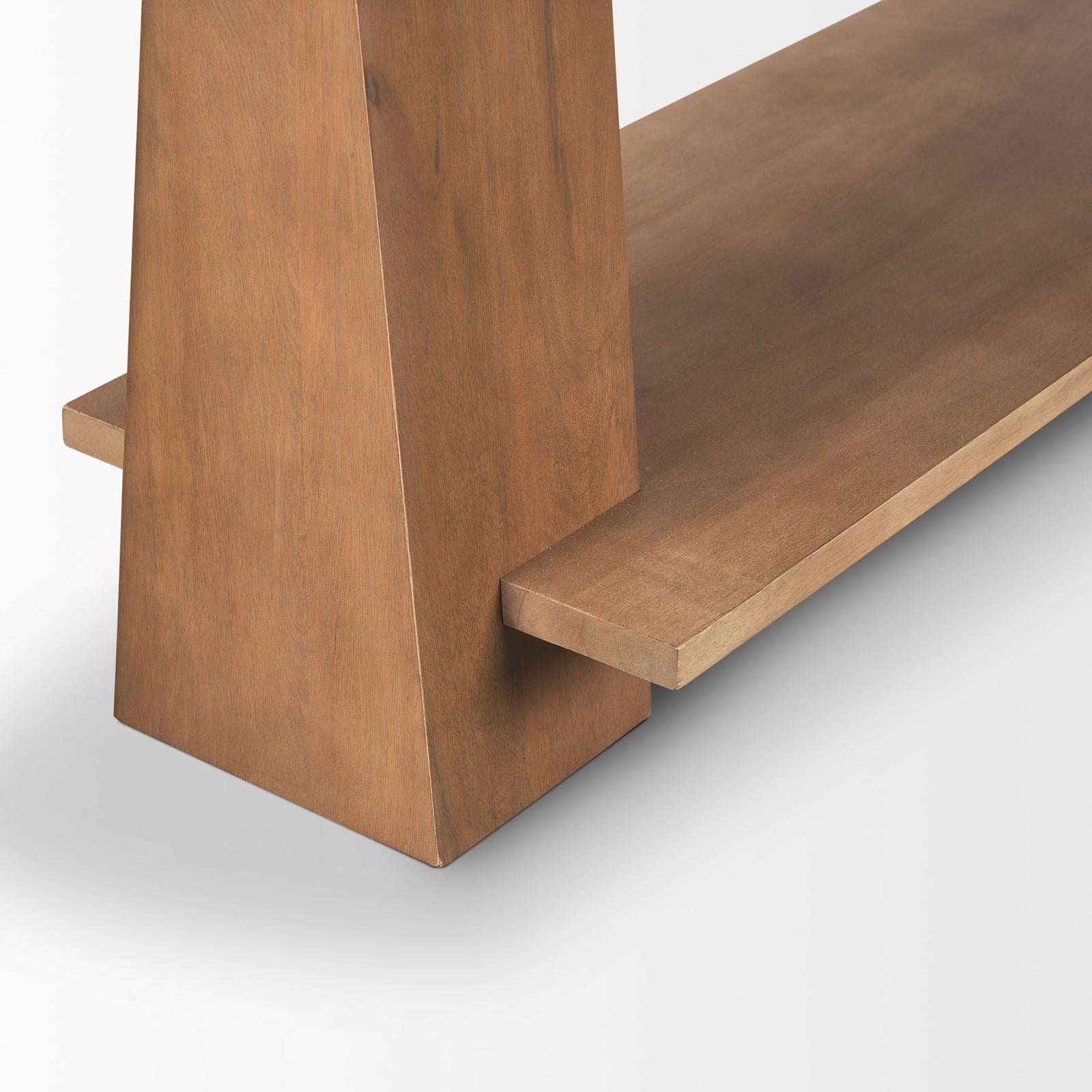 Mercana Eula Medium Brown Wood Console Table