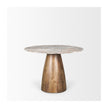 Mercana Allyson Pink Marble Top Dining Table