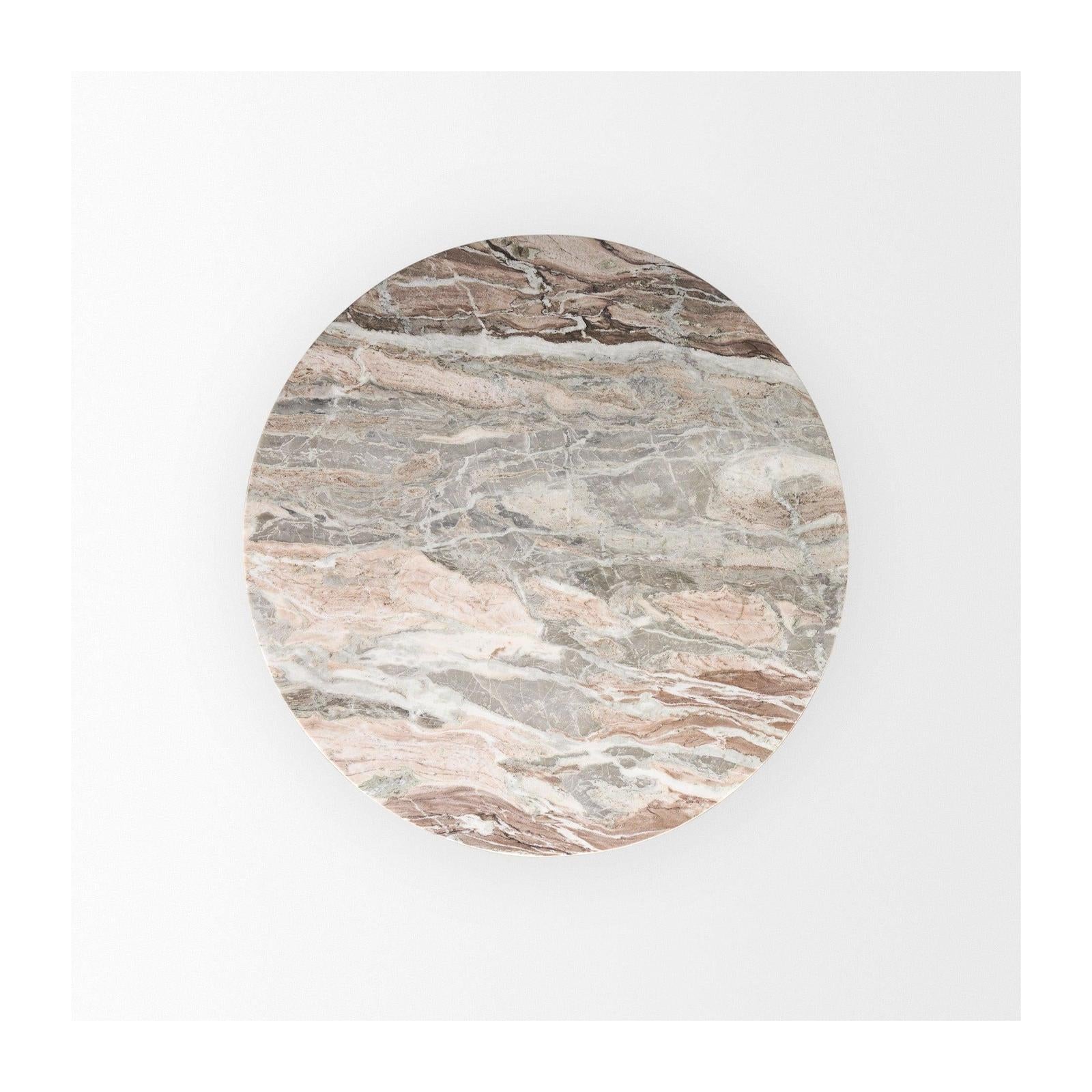 Mercana Allyson Pink Marble Top Dining Table