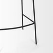 Mercana Carolyn Matte Black Metal Bar Stool
