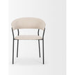 Mercana Carolyn Dining Chair Matte Black Metal