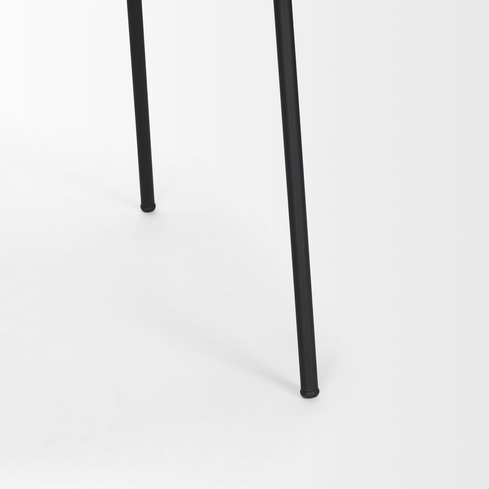 Mercana Carolyn Dining Chair Matte Black Metal