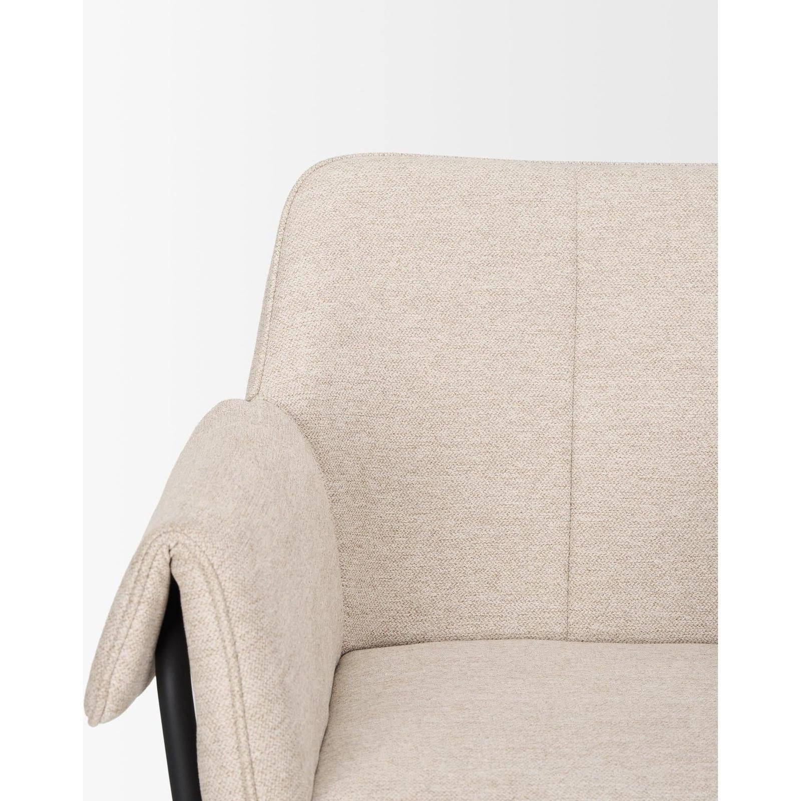 Mercana Brently Dining Chair Matte Black Metal Legs