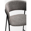 Mercana Carolyn Matte Black Metal Bar Stool