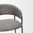 Mercana Carolyn Matte Black Metal Bar Stool