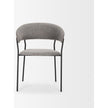 Mercana Carolyn Dining Chair Matte Black Metal