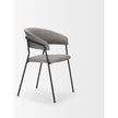 Mercana Carolyn Dining Chair Matte Black Metal