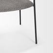 Mercana Carolyn Dining Chair Matte Black Metal