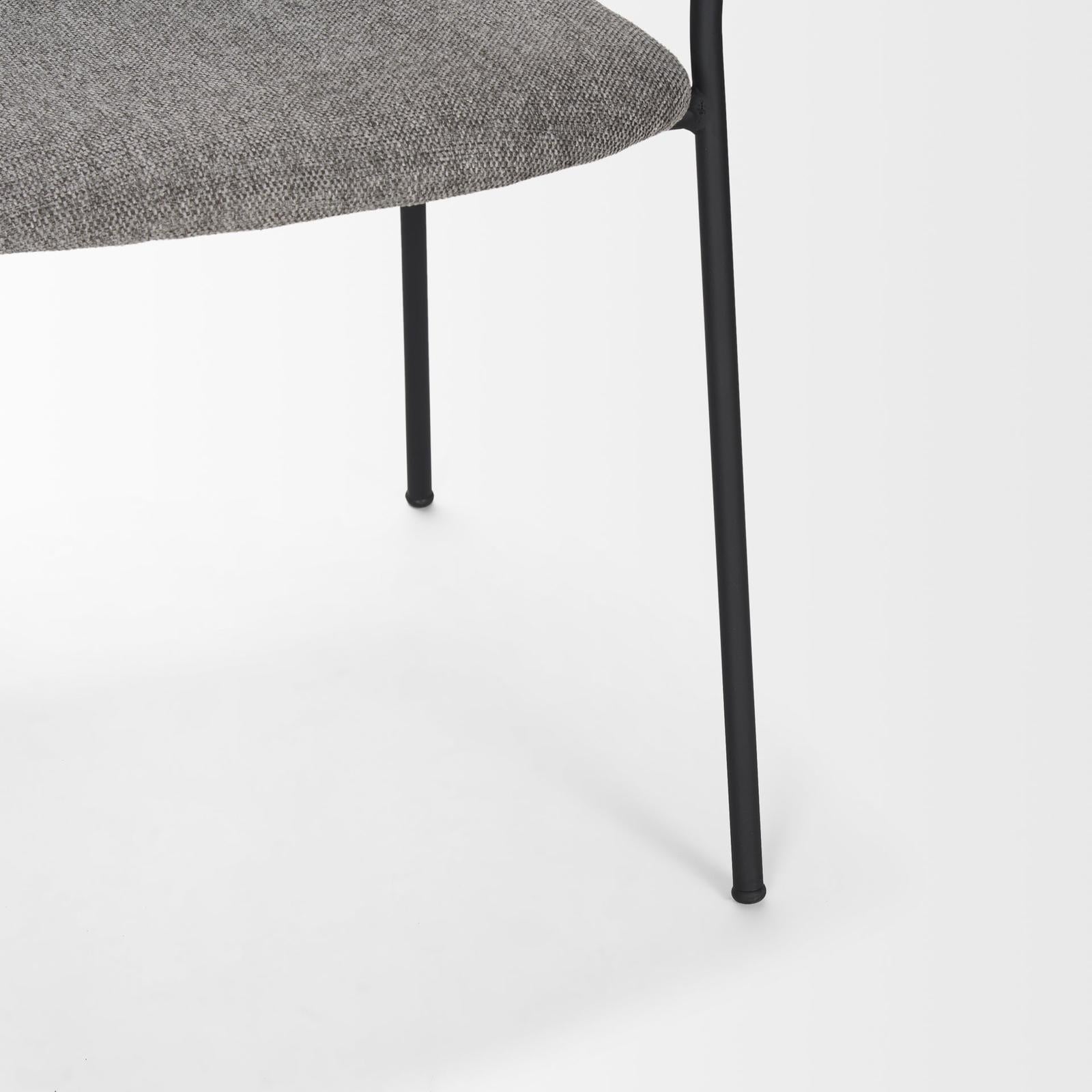 Mercana Carolyn Dining Chair Matte Black Metal