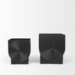 Mercana Medina Antiqued Black Metal Planters - Set of 2 Clearance