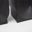 Mercana Medina Antiqued Black Metal Planters - Set of 2 Clearance