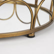 Mercana Lenore Round Metal/Mirror Tray - Set of 2