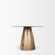 Mercana Allyson White Marble Dining Table