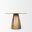 Mercana Allyson White Marble Dining Table