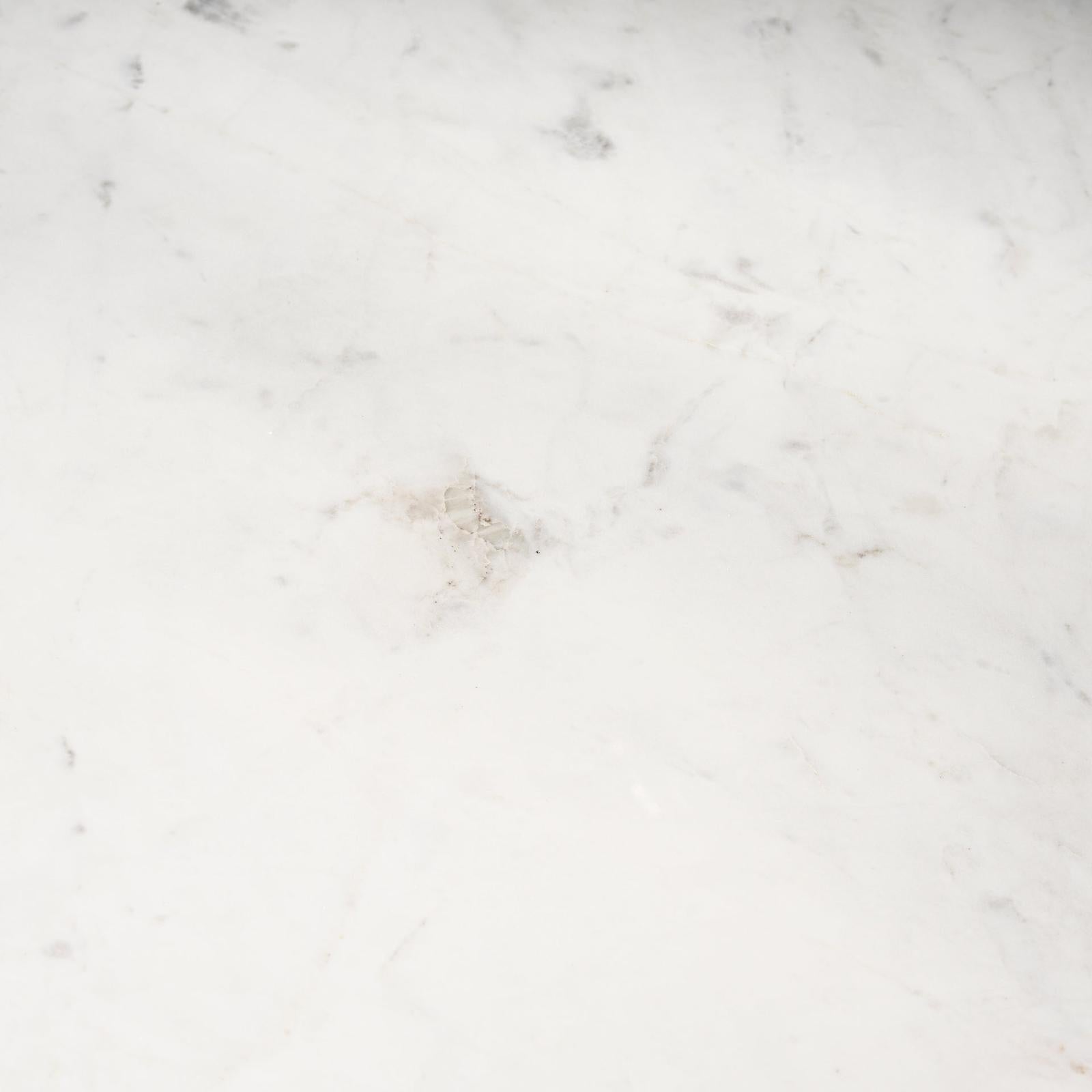 Mercana Allyson White Marble Dining Table