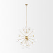 Mercana Barbara Metal w/ Frosted Glass Globes Chandelier