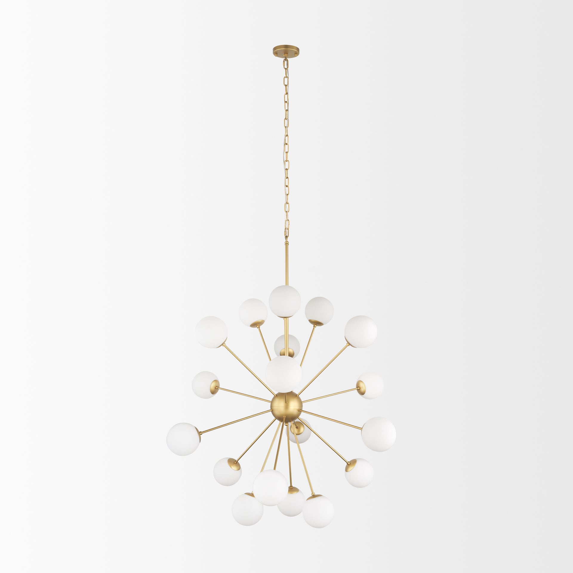 Mercana Barbara Metal w/ Frosted Glass Globes Chandelier