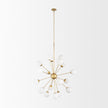 Mercana Barbara Metal w/ Frosted Glass Globes Chandelier