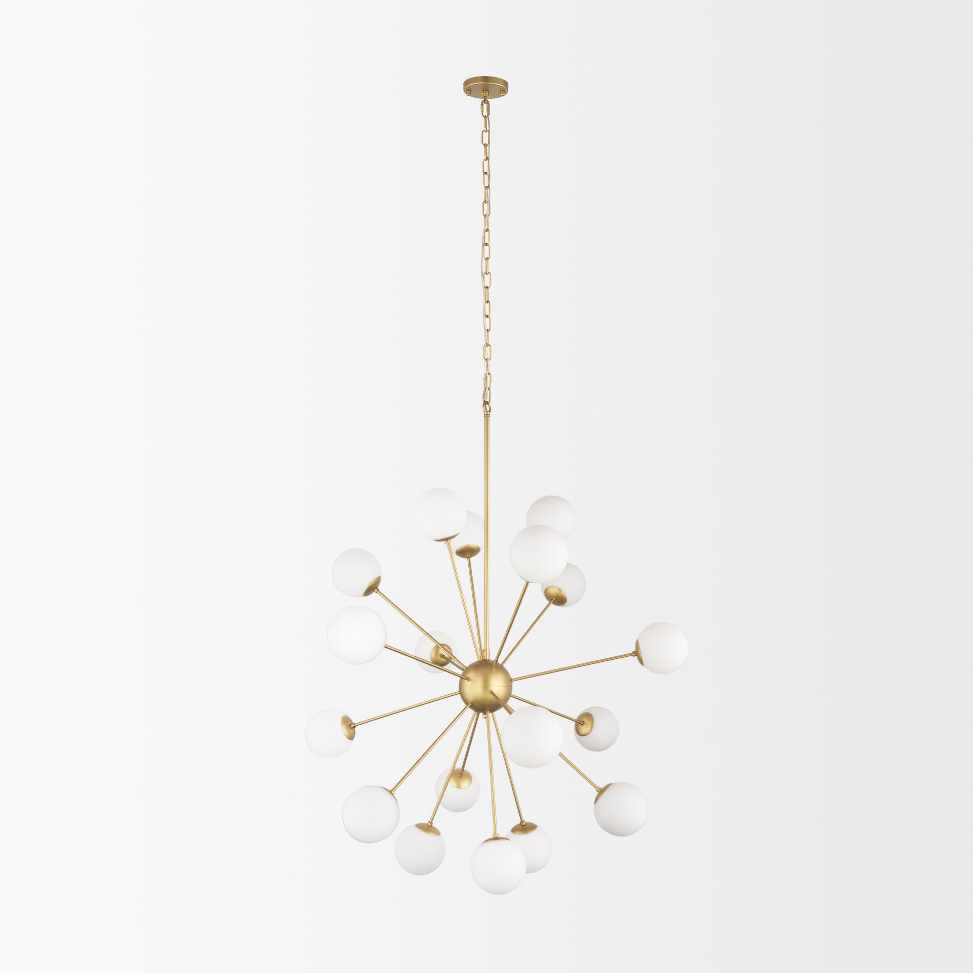 Mercana Barbara Metal w/ Frosted Glass Globes Chandelier