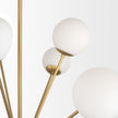 Mercana Barbara Metal w/ Frosted Glass Globes Chandelier