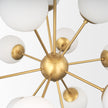 Mercana Barbara Metal w/ Frosted Glass Globes Chandelier
