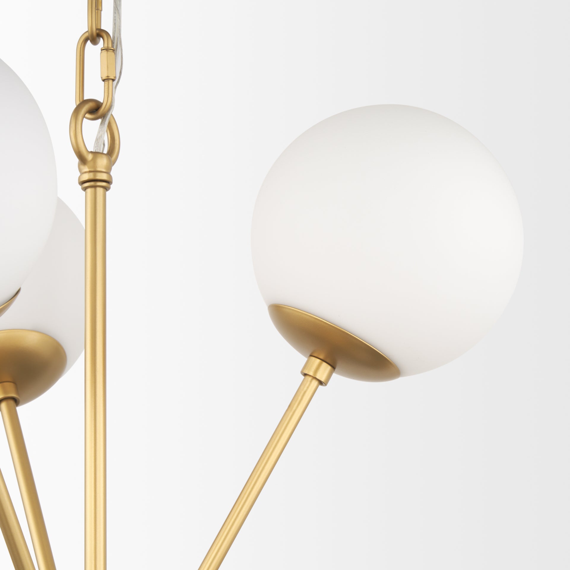 Mercana Barbara Metal w/ Frosted Glass Globes Chandelier