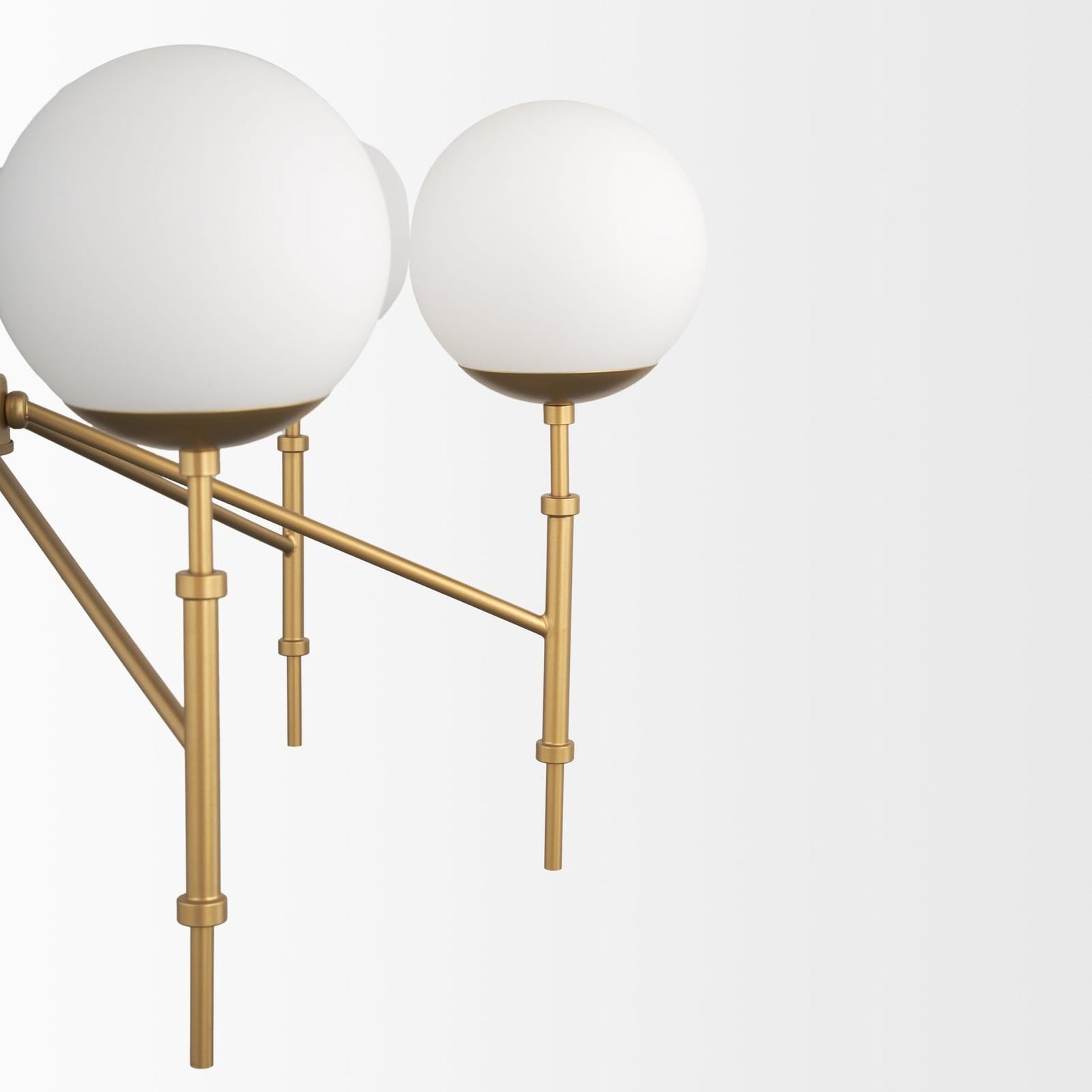 Mercana Edie Frosted Glass Globes 6-Light Chandelier