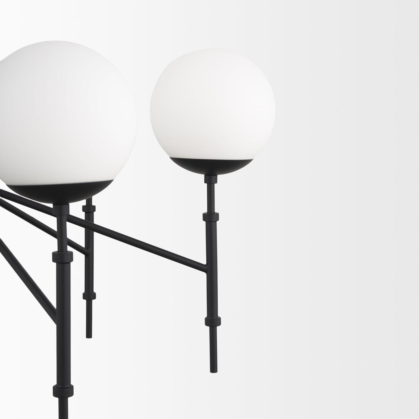 Mercana Edie Frosted Glass Globes 6-Light Chandelier