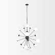 Mercana Barbara Metal w/ Frosted Glass Globes Chandelier