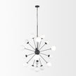 Mercana Barbara Metal w/ Frosted Glass Globes Chandelier