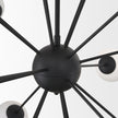 Mercana Barbara Metal w/ Frosted Glass Globes Chandelier