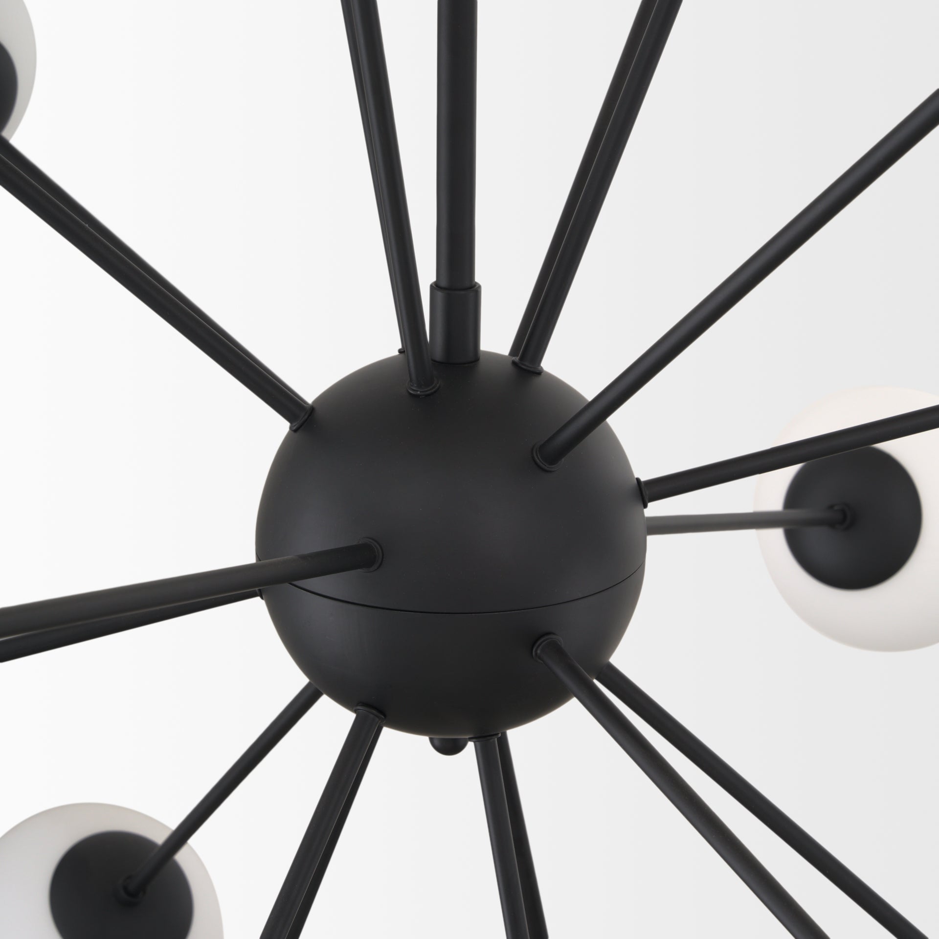 Mercana Barbara Metal w/ Frosted Glass Globes Chandelier